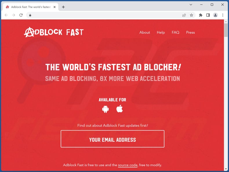 adblock fast adware official site