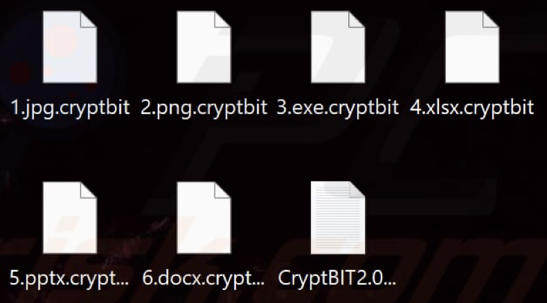 Bestanden versleuteld door CryptBIT 2.0 ransomware (extensie .cryptbit)