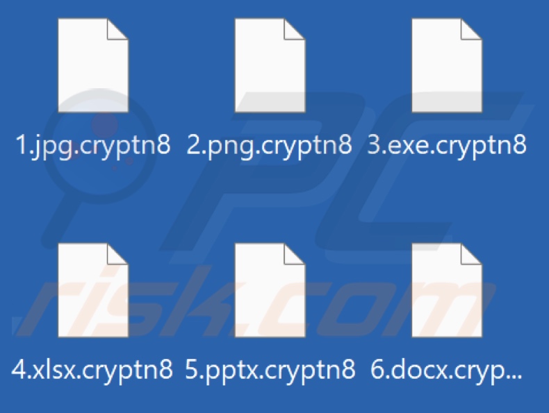 Files encrypted by Cryptonite (.cryptn8) ransomware (.cryptn8 extension)