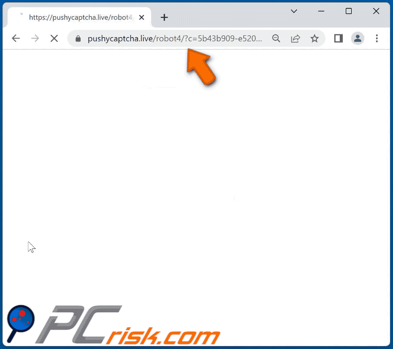 pushycaptcha[.]live website appearance (GIF)