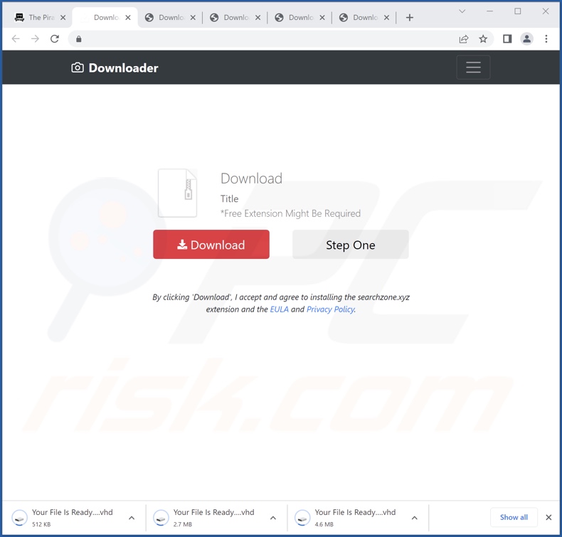 Misleidende website gebruikt om reclame te maken Search-Zone browser hijacker