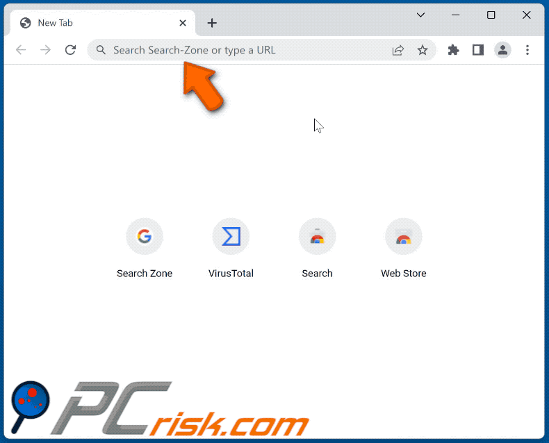 Search-Zone browser hijacker omleiden naar Google (GIF)