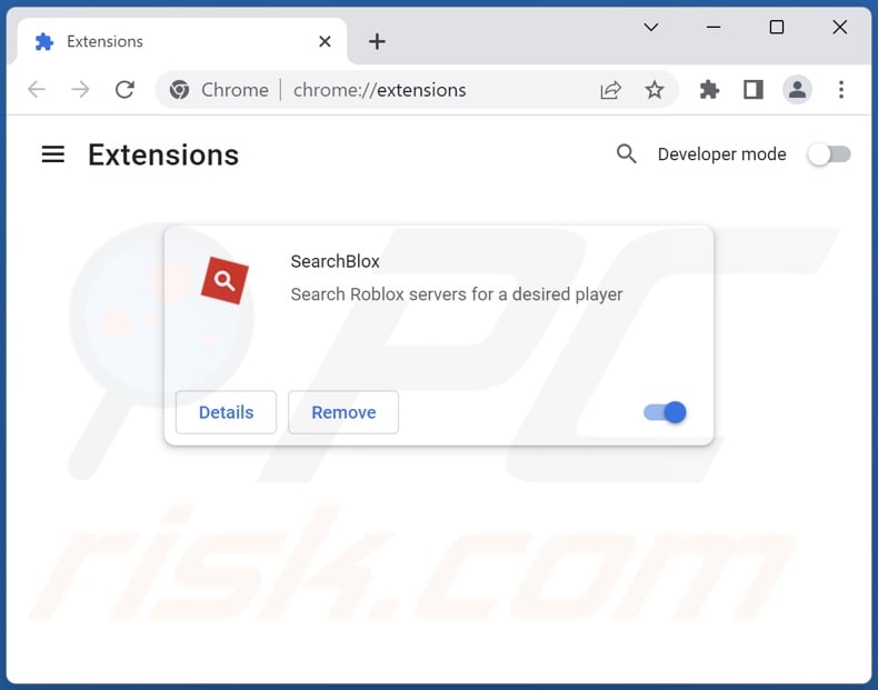 SearchBlox browser extension