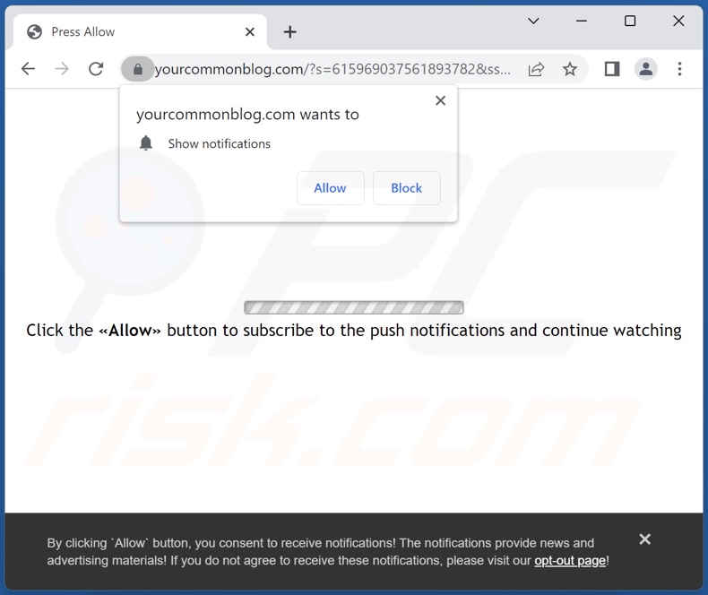 yourcommonblog[.]com pop-up redirects