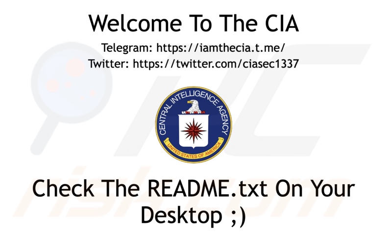 CIA ransomware behang