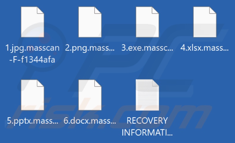 Bestanden versleuteld door Masscan ransomware (extensie .masscan-F-ID)