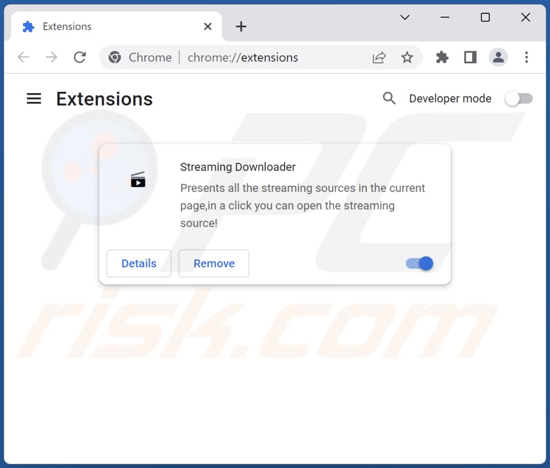 Stap voor stap het verwijderen van de Streaming Downloader-adware uit de Google Chrome 2
