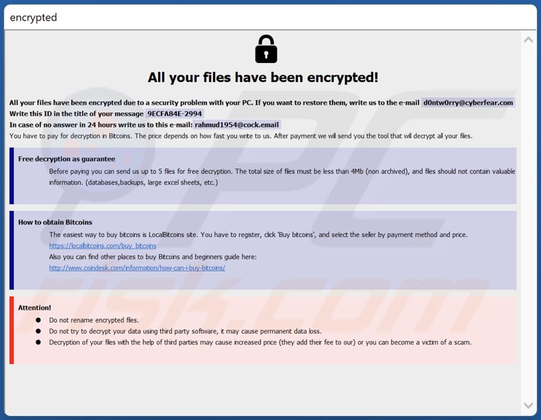 Worry ransomware HTA-bestand (info.hta)