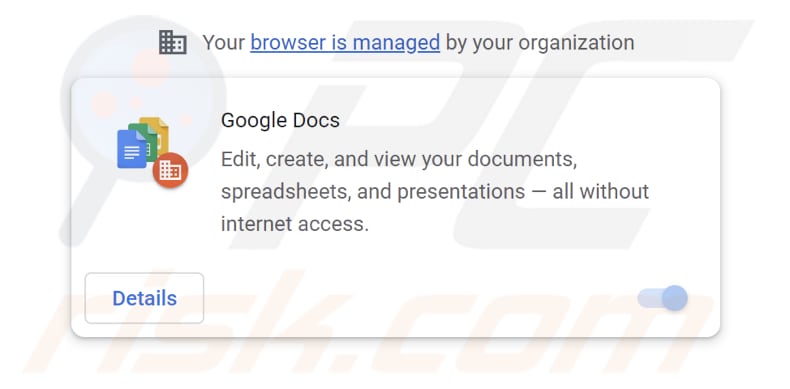 valse Google Documenten-app die gosearches.gg promoot