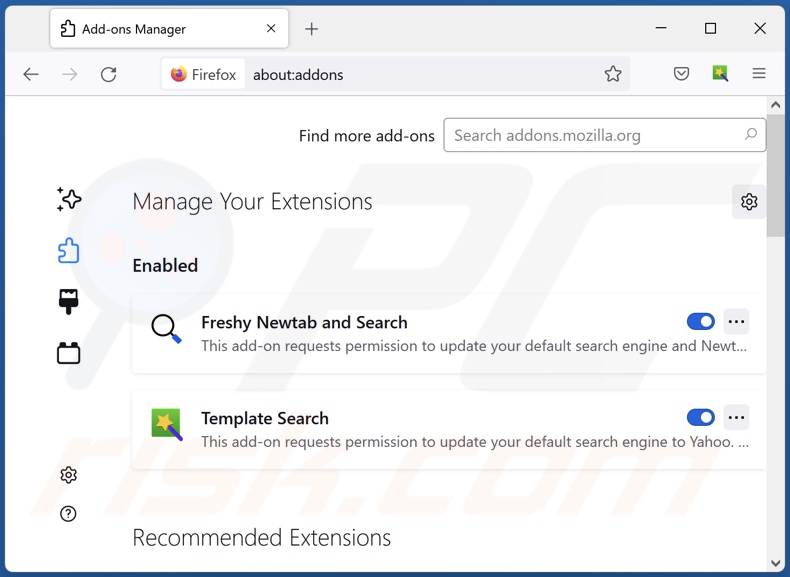 Aan search.worldwideclockextension.com gerelateerde Mozilla Firefox-extensies verwijderen