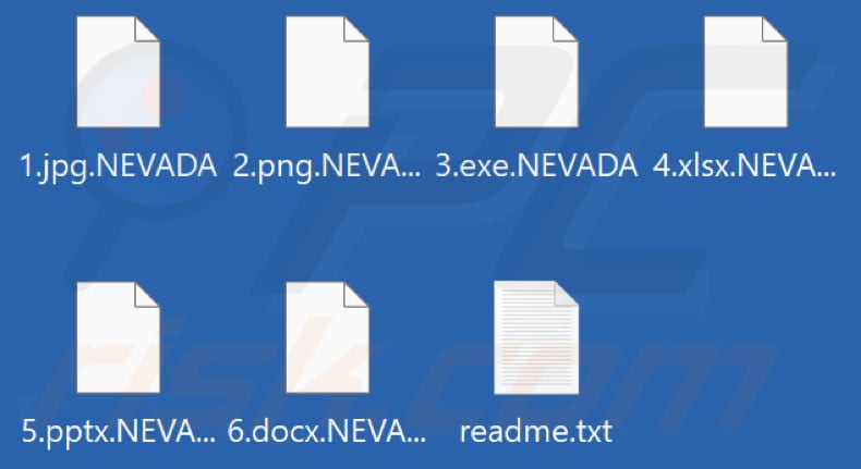Bestanden versleuteld door NEVADA ransomware (.NEVADA extensie)