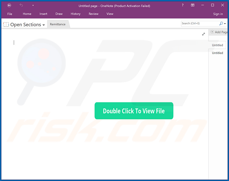 Malicious Microsoft OneNote verspreiding van bestanden RedLine Stealer