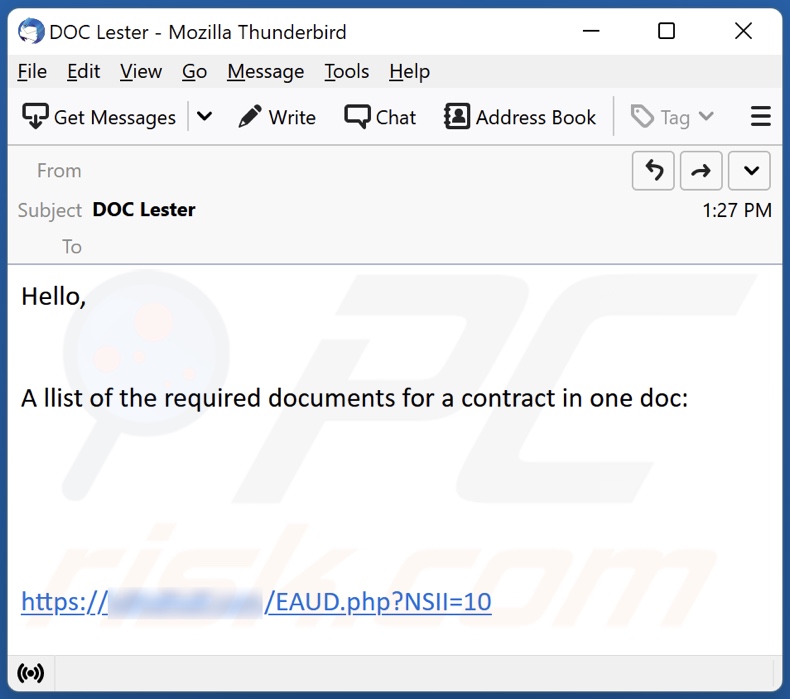 Spam email kwaadaardig verspreiden OneNote document 1