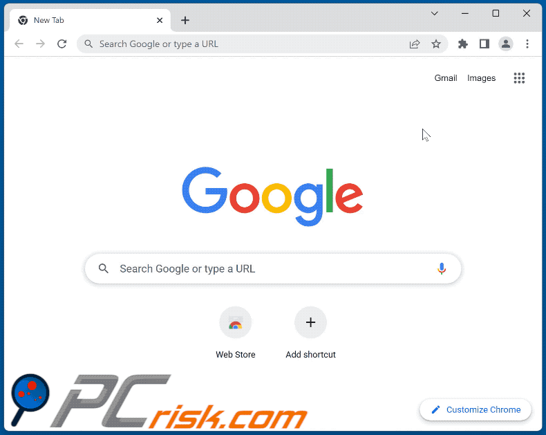 Bottle browser hijacker toegang tot de Chrome-extensielijst voorkomen (GIF)