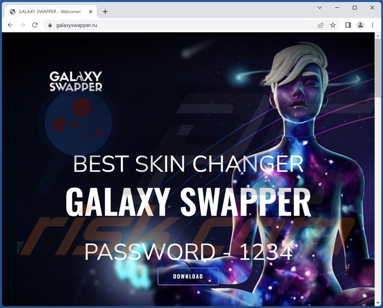 DotRunpeX malware valse Galaxy Swapper-downloadwebsite verspreiden