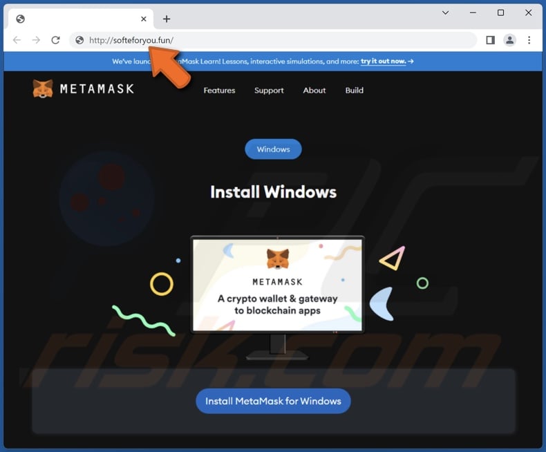 Valse cryptocurrency-website (MetaMask) gebruikt om ImBetter-stealer-malware te verspreiden
