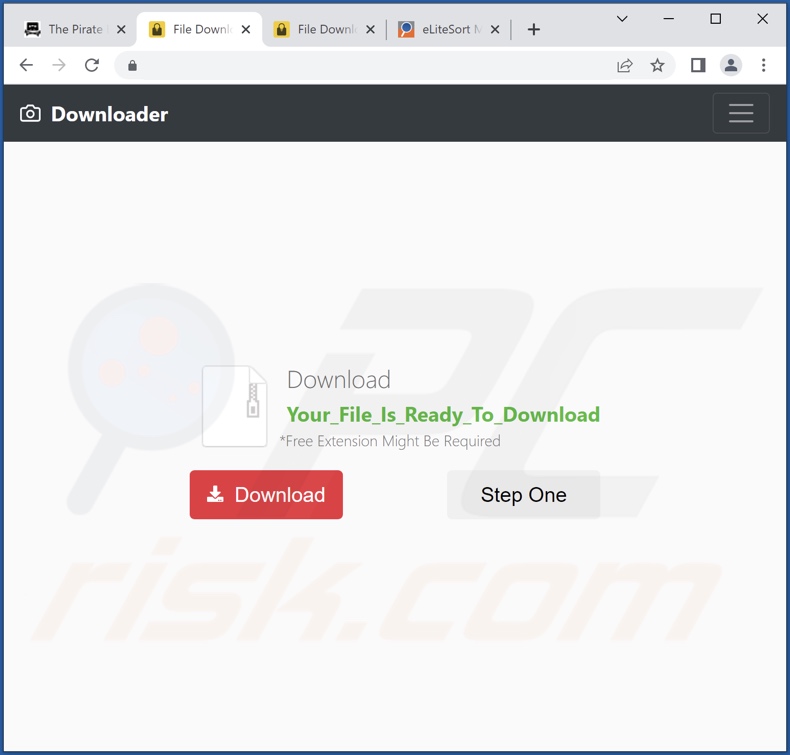 Misleidende website gebruikt om reclame te maken Infinity Search browser hijacker