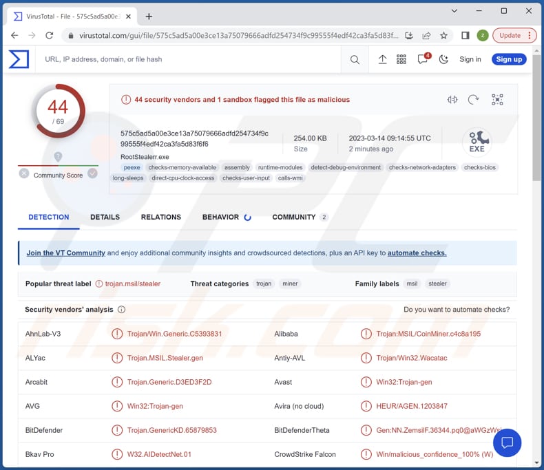 RootFinder malware