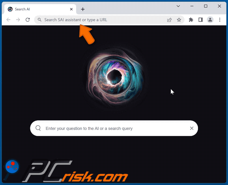 SAI assistant browser hijacker search.extjourney.com toont bing-resultaten