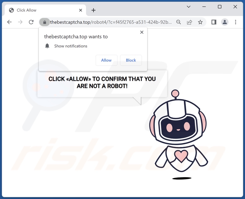 thebestcaptcha[.]top pop-up omleidingen