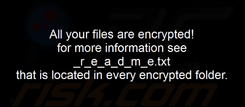 Rorschach ransomware behang