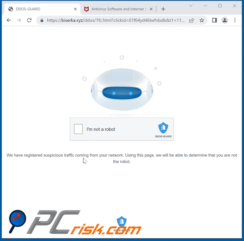 biserka[.]xyz website uiterlijk (GIF)