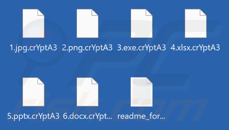 Bestanden versleuteld door de crYptA3-ransomware (.cryptA3-extensie)