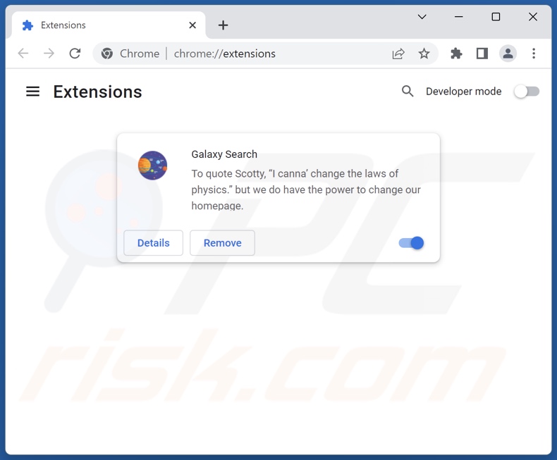 Aan find.nseeknow.com gerelateerde Google Chrome-extensies verwijderen