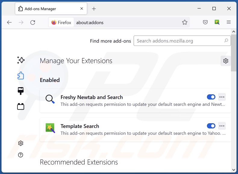 Find.nseeknow.com-gerelateerde Mozilla Firefox-extensies verwijderen