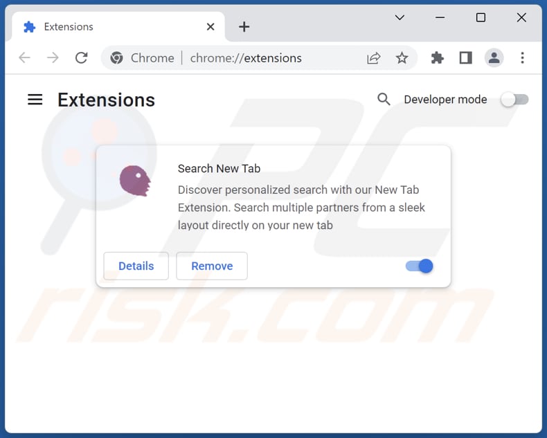 Aan askaibrowser.com gerelateerde Google Chrome-extensies verwijderen
