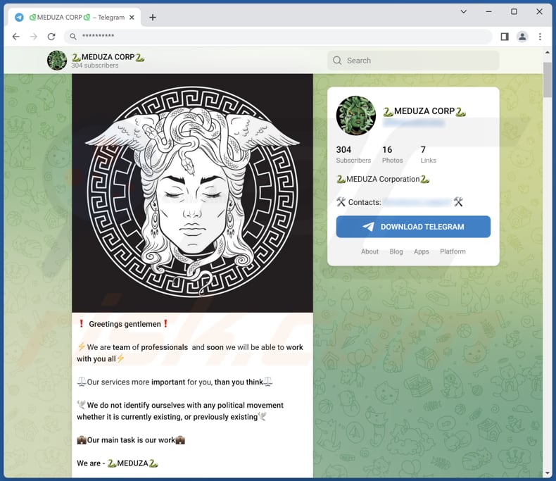 Meduza Stealer gepromoot via Telegram