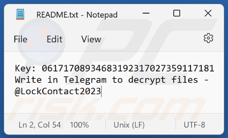LOCK2023 ransomware tekstbestand (README.txt)