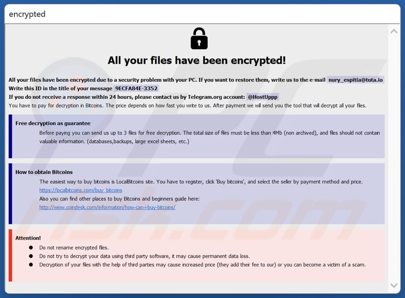 NURRI ransomware tekstbestand (info.hta)