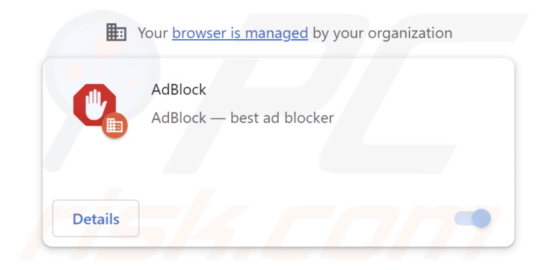 AdBlock adware extensie