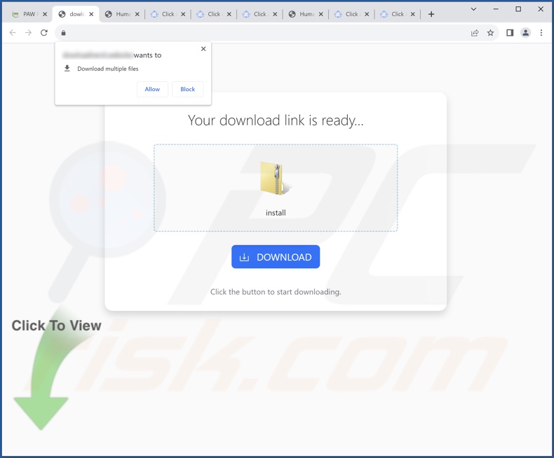 installatieprogramma met AdBlock adware te promoten