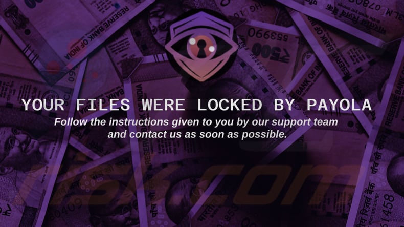 Payola ransomware bureaublad