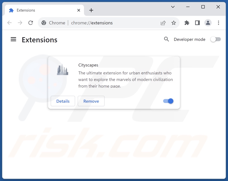 Verwijder aan schcm.com gerelateerde Google Chrome extensies