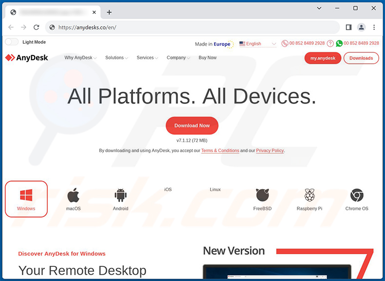 Valse AnyDesk-downloadwebsite (anydesks[.]co) verspreidt zich Doenerium stealer
