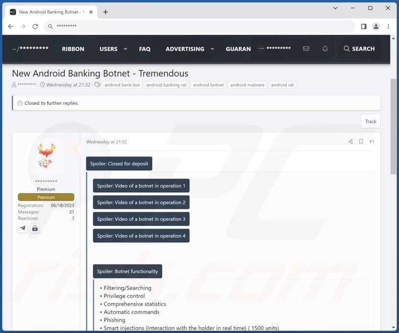 Tremendous malware gepromoot op het web