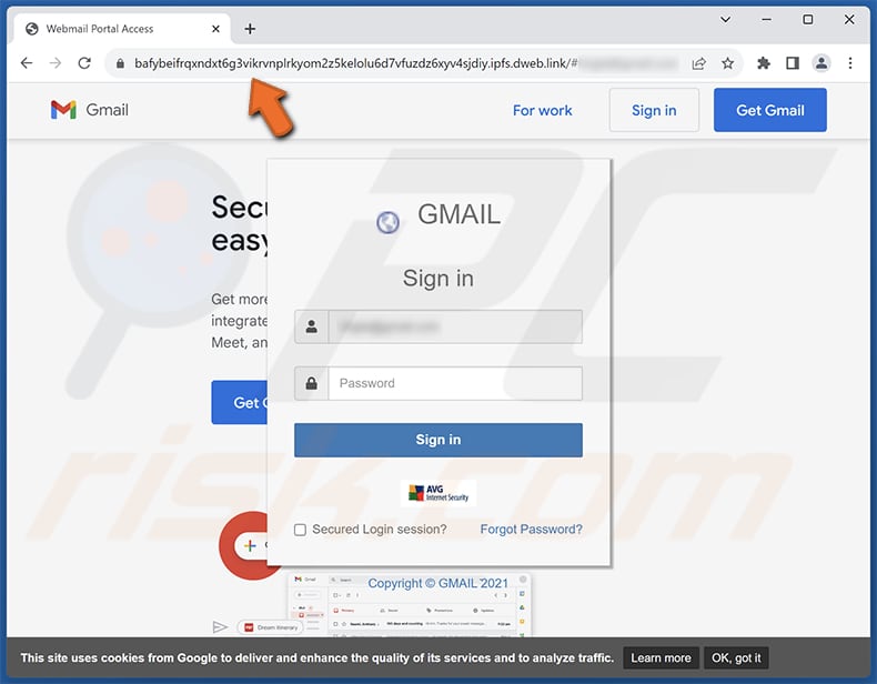 A new sign-in on windows email bedrieglijke phishing-pagina
