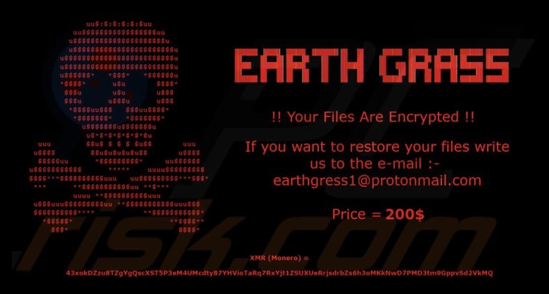 EARTH GRASS ransomware-achtergrond