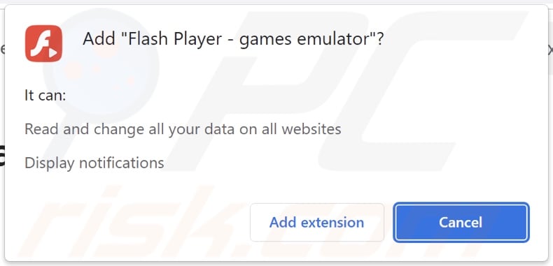 Flash Player - Emulator vragen om verschillende toestemmingen
