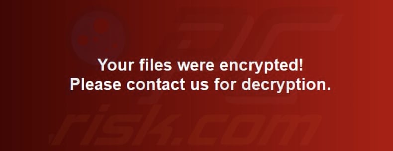 ChocVM ransomware wallpaper