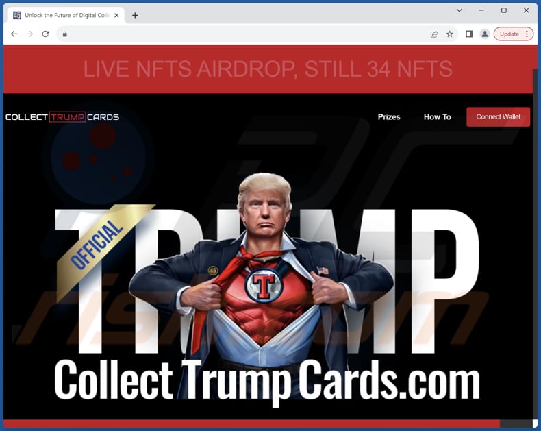 Collect Trump Cards scam