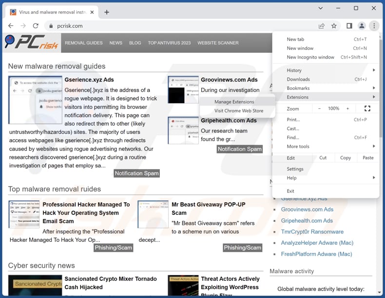 Stap voor stap het verwijderen van de DataEngine-malware uit Google Chrome 1