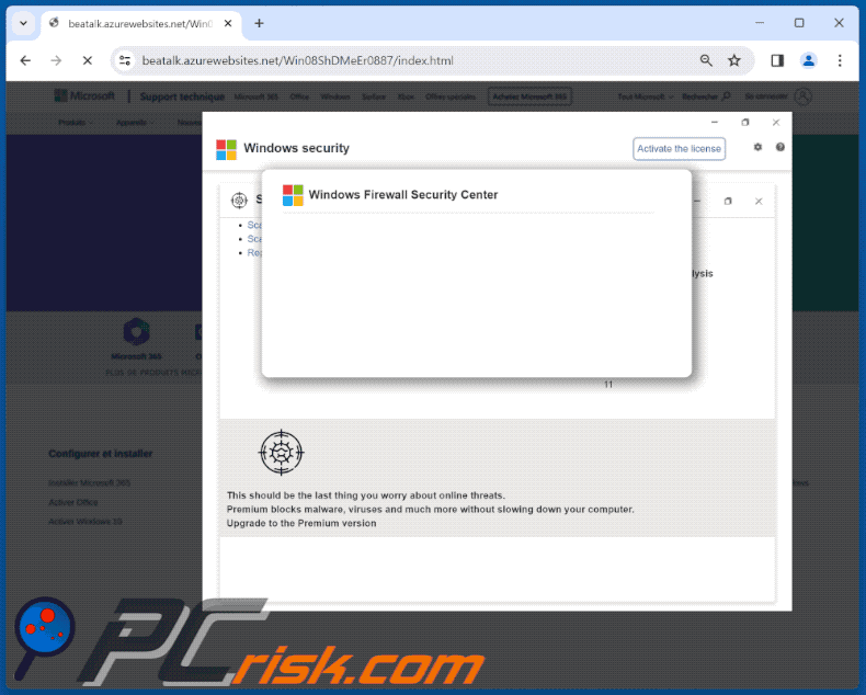 Verschijning van A Malicious Item Has Been Detected! oplichterij