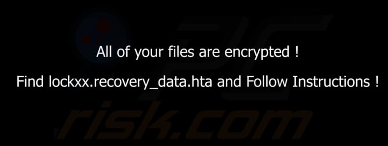 Lockxx ransomware bureaubladachtergrond