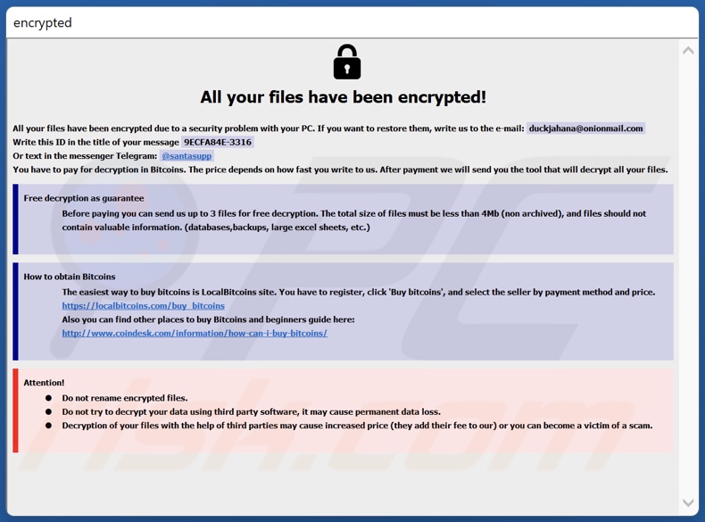 Mango ransomware losgeld brief (info.hta)