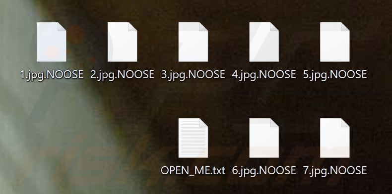 Bestanden versleuteld door NOOSE ransomware (.NOOSE extensie)