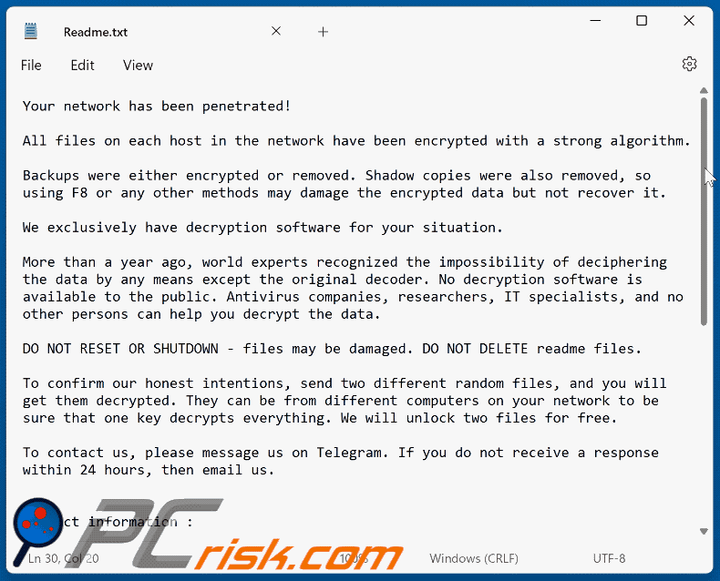 ZeroGuard ransomware losgeldbrief (Readme.txt) GIF
